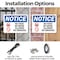 Signmission No Food Or Drink Allowed No Smoking OSHA Notice Sign, Plastic, 14in W x 10in L, 2PK OS-2PACK-NS-P-1014-L-14576 - alternate 5